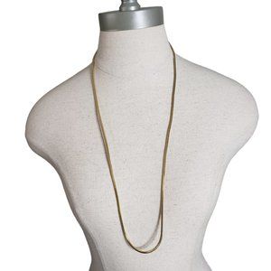 Gold Plated Necklace 48"